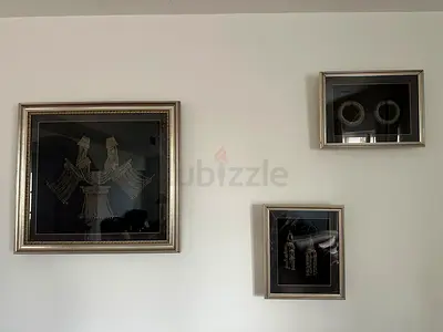 Framed Traditional Jewelry Display Set - 3 Pieces