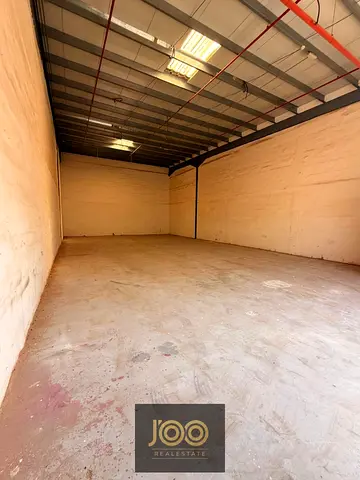 2450 sqft high ceiling warehouse in Umm Al Thuoub 25KW suitable for all activities ready for rent AED 85K yearly