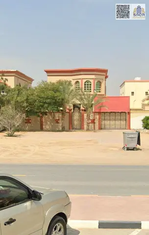 Residential/commercial villa for rent in Al Rawda 2, Ajman. Two floors, 5 rooms, living room, majlis, Algeria Street.