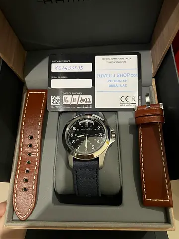 Hamilton Khaki Field King Auto H64455533 – 40mm – Like New (with extra strap)