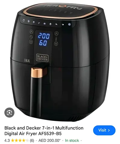 Air Fryer blackdecker