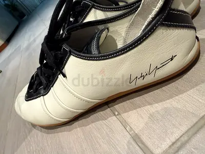 Adidas Y-3 Yohji Pro Super premium leather sneakers with black trim - comfortable light weight shoes