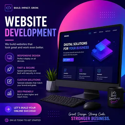 Modern and responsive websites for your business.