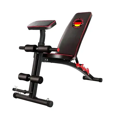 Foldable / Adjustable Dumbbell Weight Lifting Sit Up Ab Bench Home Training Gym   د.إ.‏