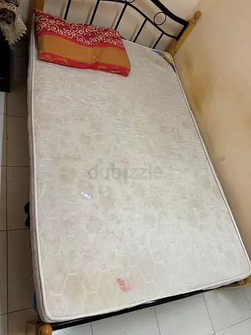 Bed with mattress