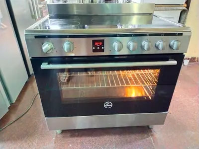 Hoover New model 5 Rings Full Electric Ceramic Cooker Range. 90Cm