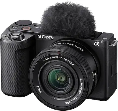 Sony zv e10ii Mirrorless Camera with 16-50mm Lens and External Mic (Used)
