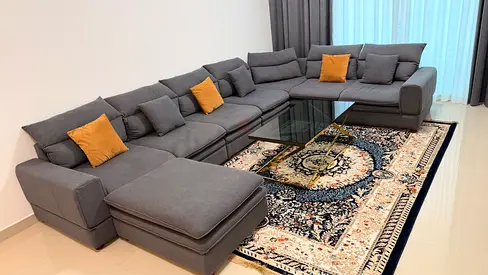 8 seater U shape sofa
