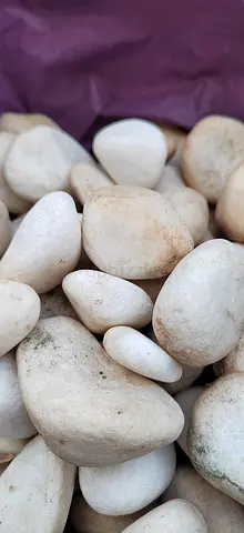 150 kg - Pure White Premium Garden Rocks