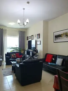 One bedroom, fully furnished, with attached bathroom in Mamzar, near Metro, Carrefour and Lulu