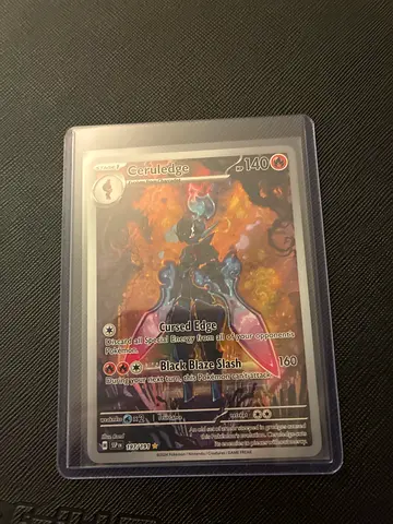 Rare Pokémon TCG Ceruledge Full Art Holo Card (Sleeved) - Single Card