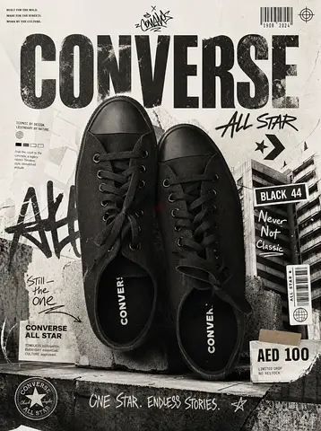 Converse All Star (Black, EU44) Worn once