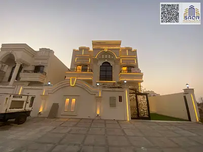 "فيلا واجهة حجر الحليو عجمان"، "تملك حر ٥ غرف رووف"،
