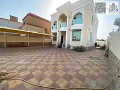 Luxury corner villa on two streets, 9 years old, featuring 5 master bedrooms, a spacious majlis, com