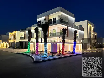 Corner villa, two floors, roof, 7 master bedrooms, price includes electricity, water, and air condi