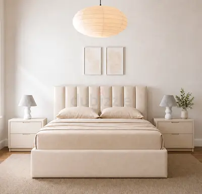 Stylish Brand New Queen size bed with medical mattress double bed family bed Queen bed storage