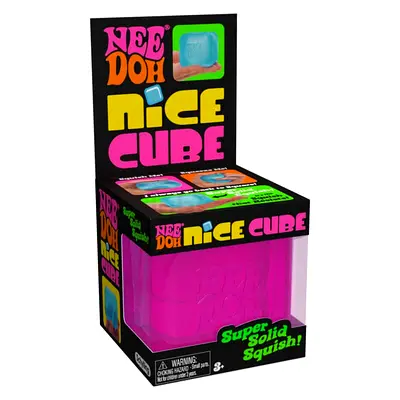 NeeDoh Nice Cube Super Solid Squish Toy - Pink (New in Box)