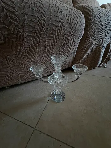 Crystal Glass Candle Holders
