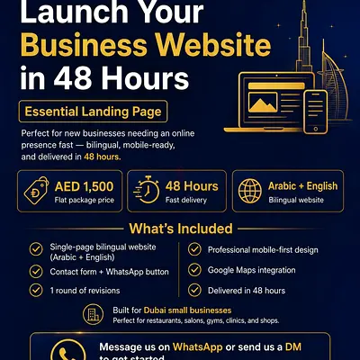 Get your Dubai website as fast as 48hrs