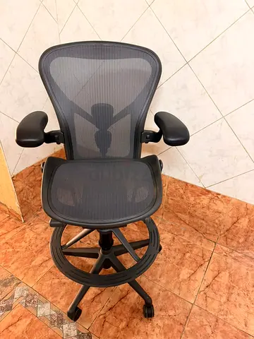 Graphite Remastered Version V2 Herman Miller Aeron Chair Fully Adjustable Aeron Stool Size B