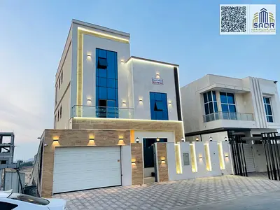 Luxury villa for sale in Al Bahia area, two floors and a roof