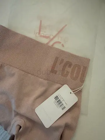 Light pink LC ribbed womens leggings - brand new with tags