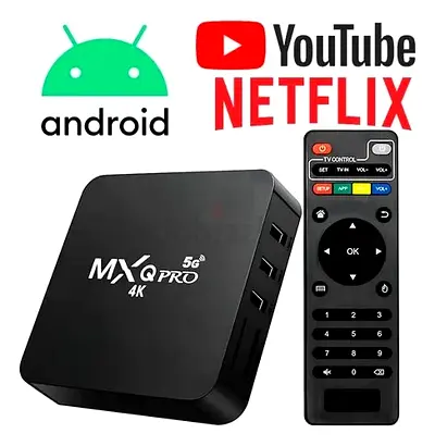 Original TV Box MXQ Pro 4K 5g with Remote - 12 months free Netflix  world wide all live TV channels