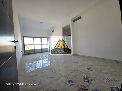 1-Bedroom Apartment for Annual Rent in Al Jurf Industrial 3 Ajman First Occupant Master Room 2 Bathrooms Balcony Open View Prime Location