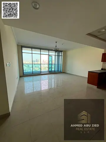Elegant 1BR in Corniche Ajman, master room, open kitchen, 2 baths, free parking & AC, gym, pool, ja