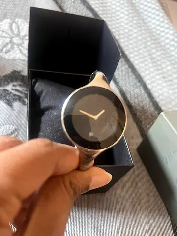 Ck Style Minimalist Womens Ring Watch in Silver (With Box)