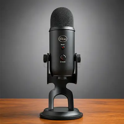 Blue Yeti USB Microphone - Professional Condenser Mic (Matte Black)