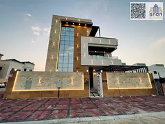 Luxury villa located opposite a mosque featuring an elegant design across three levels ground first
