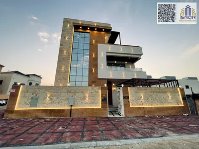 Luxury villa located opposite a mosque featuring an elegant design across three levels ground first and rooftop offering a complete and spacious livin