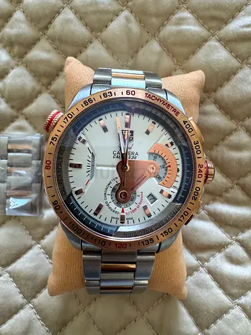 Tag Heuer Carrera-style Mens Automatic Watch - Steel  Rose Gold Tone (Super Clone)