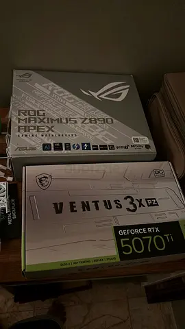 ASUS ROG Strix Z690 Motherboard box + MSI Ventus 3X RTX 3070 Ti GPU box (unused packaging)