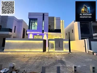 للبيع : فيلا مودرن فاخره بمنطقه الحليو 2 _ عجمان ( مسبح كبير خاص ) بسعر شامل رسوم التسجيل والتملك _ بجوار مجمع ازهي وكافه الخدمات _ تملك حر