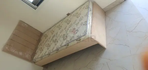 Single bed with mattress and padded headboard - good condition