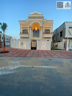 Luxury corner villa in Al-Haliu with a modern design and spacious areas, priced inclusive of registr