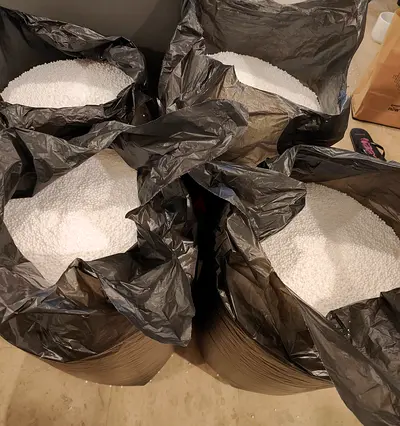 4 Bags of White Thermocol Balls (Bean bag filler) - price negotiable