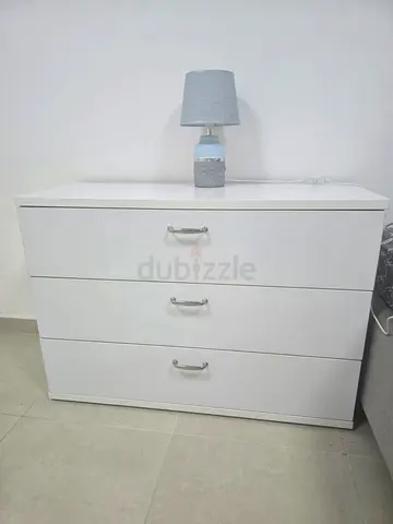 White 3-Drawer Dresser / Chest — Good Condition