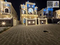 Exquisite design, superb finishing: a luxury villa for sale in Ajman, registration fees included.