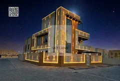 Luxury corner villa, two floors and a rooftop with a swimming pool, ready to move in. Personally fin