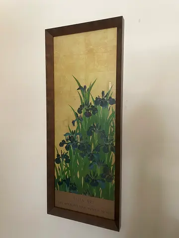 Framed Floral Wall Art Print - Irises
