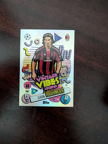 Vintage Vibes Zlatan Ibrahimović Football Trading Card