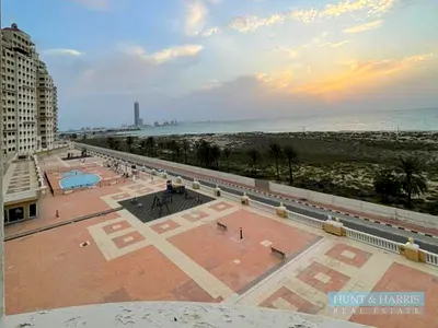 Furnished Studio for Rent in Al Hamra Village - Seaview - Low Floor