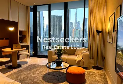 استوديو مفروش | UPSIDE BUSINESS BAY | إطلالات البرج والمارينا