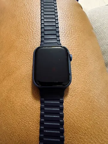 Used Apple Watch Series (With Blue Metal Link Strap) - Good Condition, Battery Life 87%, Box Piece