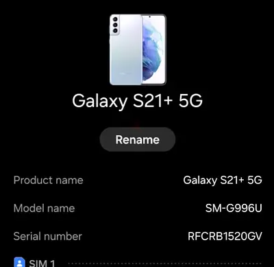 samsung s21+ 5G