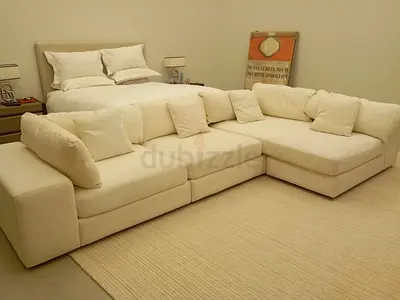 Eichholtz Brand white color lshape sofa for sale