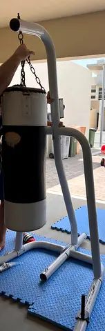 Heavy Punching Bag with Free-Standing Frame - Used, Good Condition